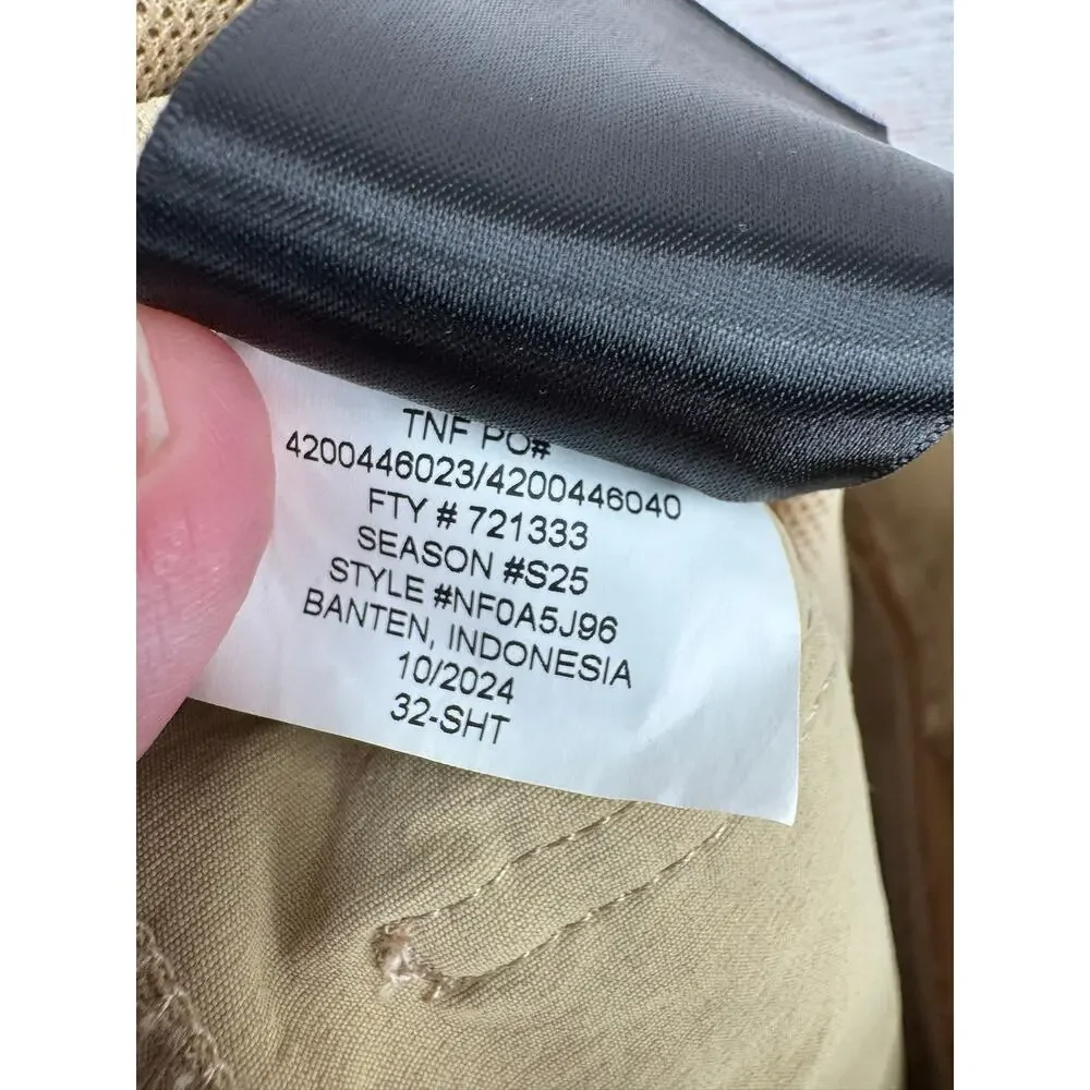 The North Face Sprag 5 Pocket‎ Pants Mens 32 Tan Stretch UPF Moisture Wicking